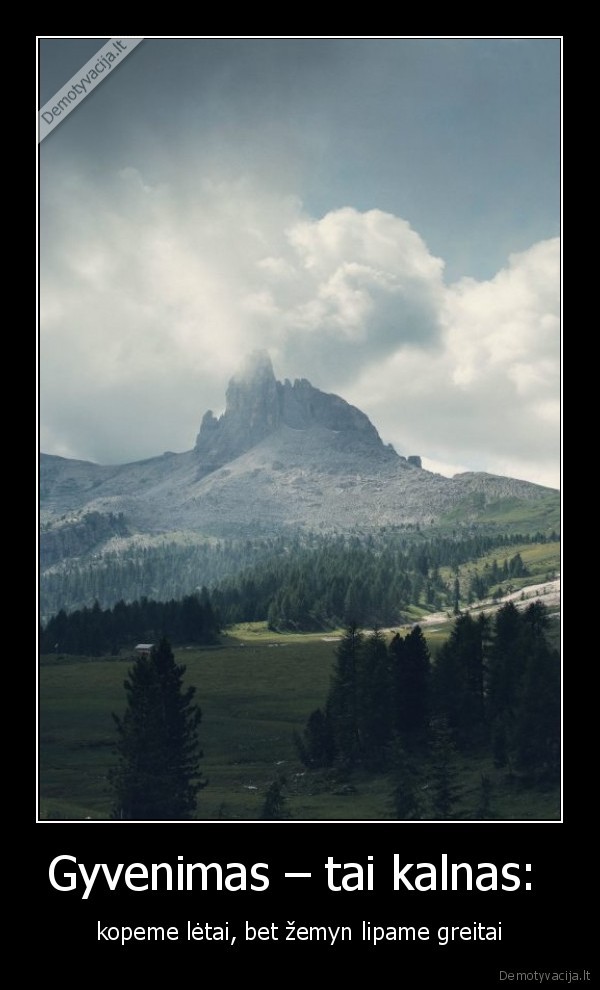 Gyvenimas – tai kalnas: 