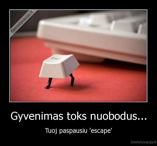 gyvenimas,escape