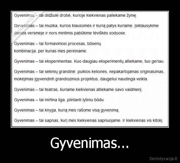 Gyvenimas...