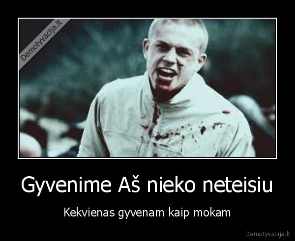 Gyvenime Aš nieko neteisiu