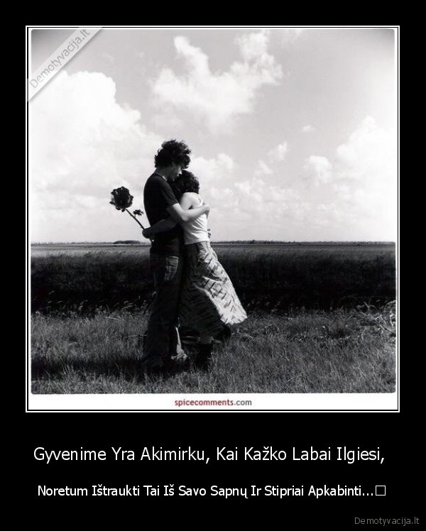 Gyvenime Yra Akimirku, Kai Kažko Labai Ilgiesi, 