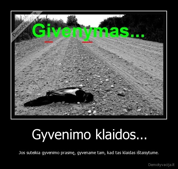 Gyvenimo klaidos...
