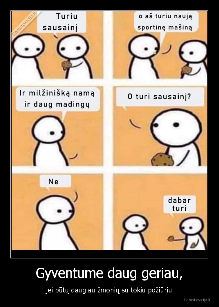 zmones,gerumas,dalintis,sausainis