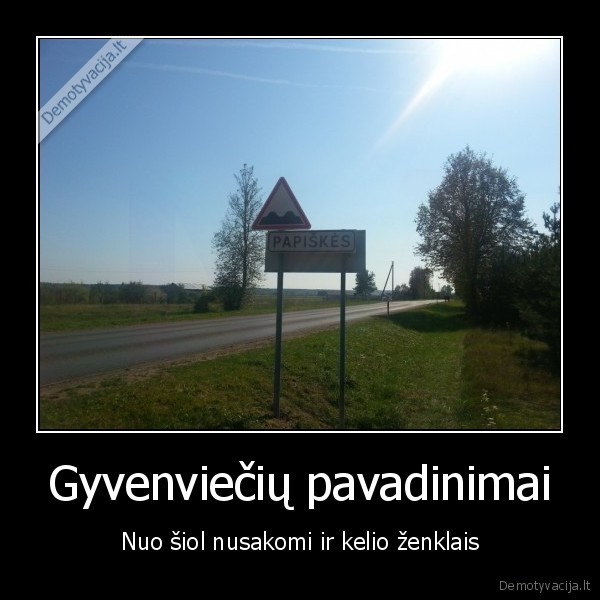 papiskes,juokingas, kaimo, pavadinimas