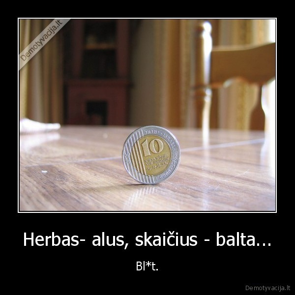 Herbas- alus, skaičius - balta...
