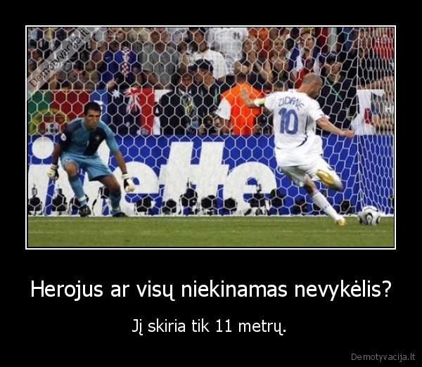 futbolas,zidane,11m, baudinys