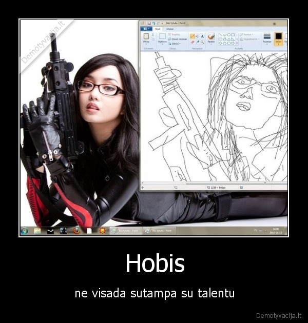 hobis,talentas,piesinys