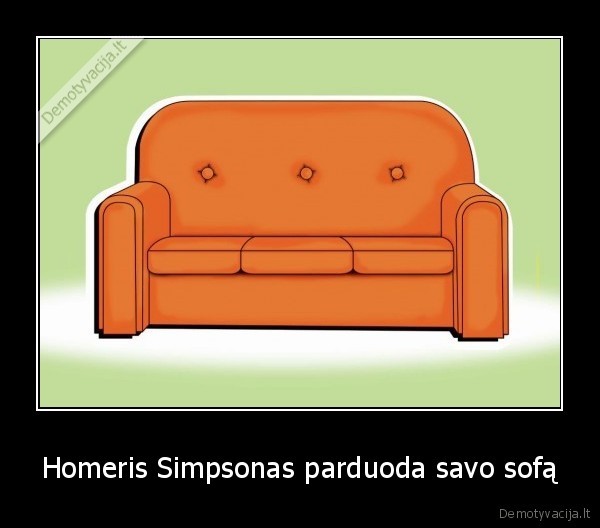 Homeris Simpsonas parduoda savo sofą