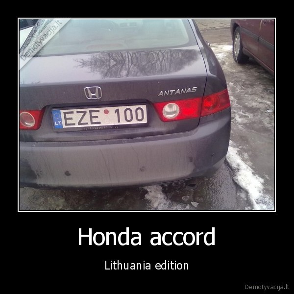 honda, accord, lazdynai, prikolas