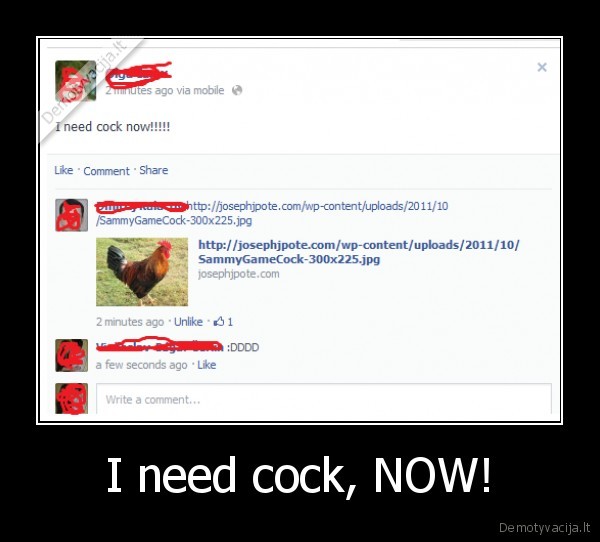 I need cock, NOW!