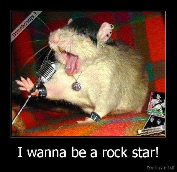 I wanna be a rock star!