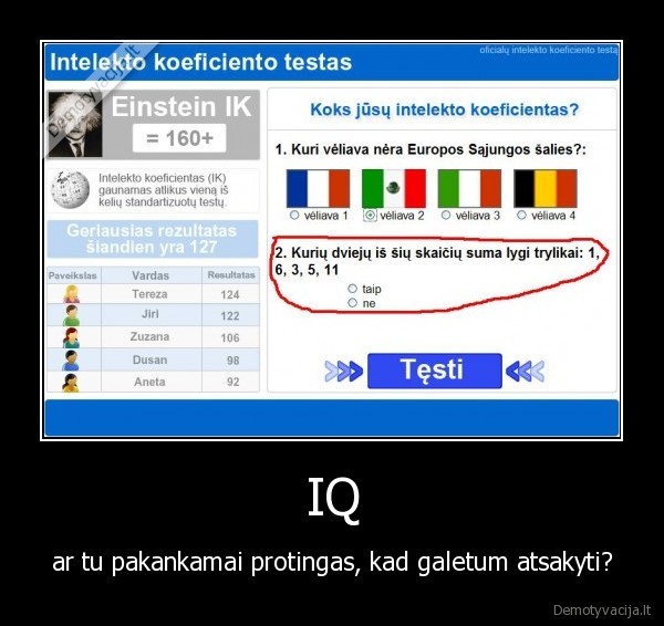 iq,fail,lithuanian