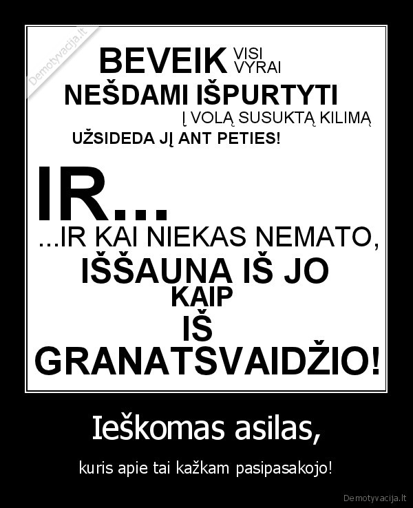 Ieškomas asilas,