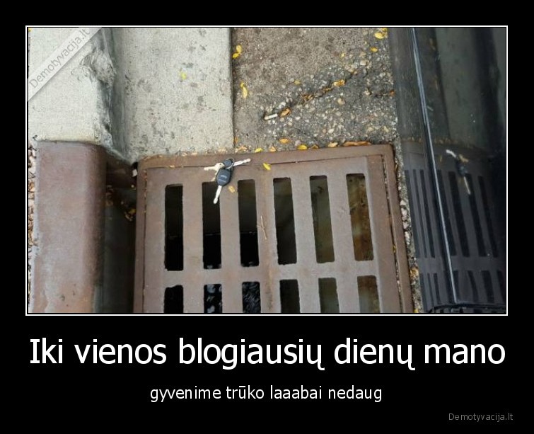 fail,blogiausia, diena,raktai,nukrito