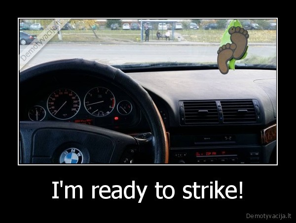 I'm ready to strike!