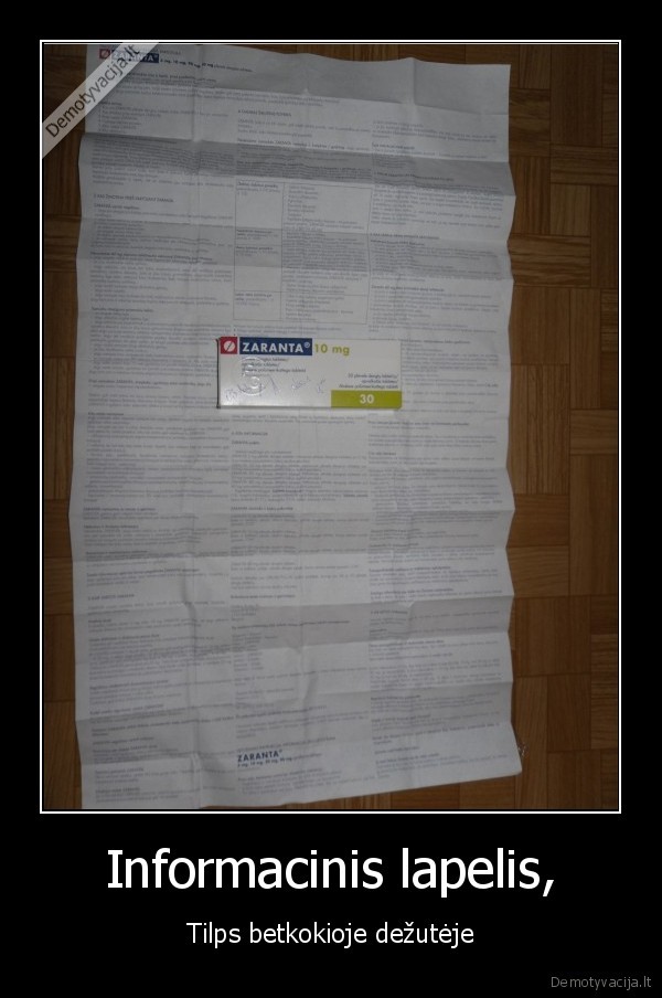 vaistai,informacinis,lapelis