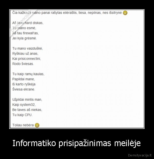 informatika,romantiskas, eilerastis