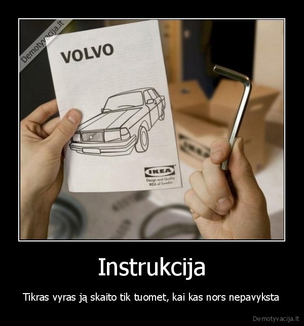 instrukcijos, skaitymas,vyriskumas