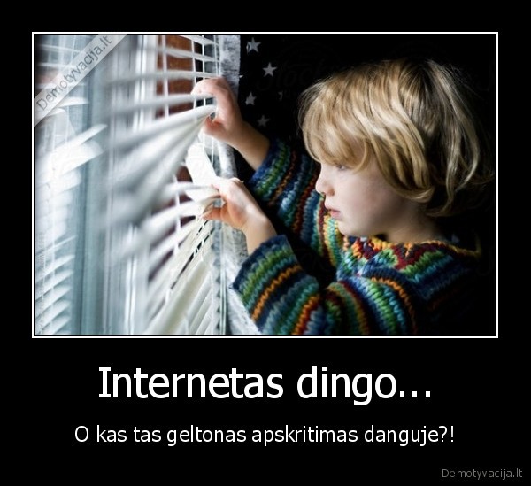 dinges, internetas,saule,noliferis