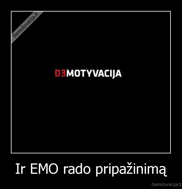 emo, demotyvacija, vaikai