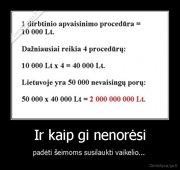 Ir kaip gi nenorėsi