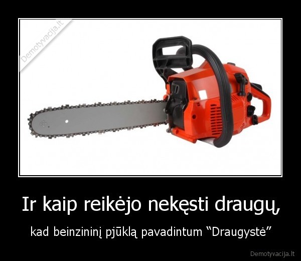 Ir kaip reikėjo nekęsti draugų,