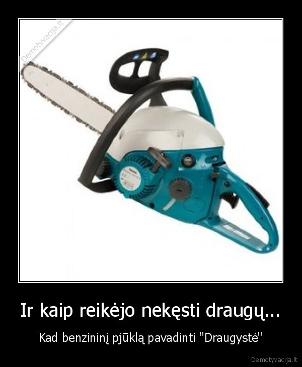 Ir kaip reikėjo nekęsti draugų...