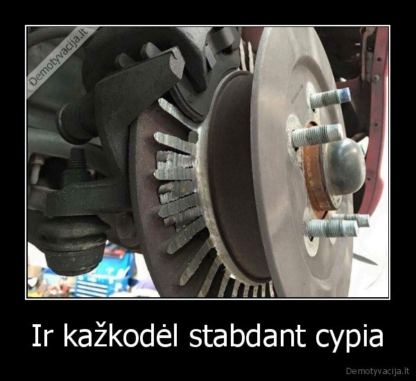 stabdziai,nusidevejes, diskas