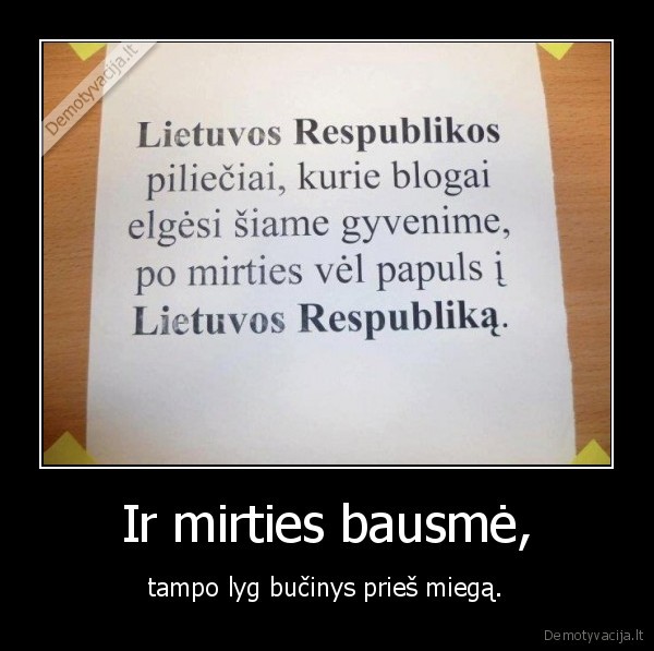 Ir mirties bausmė,