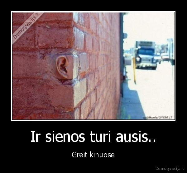 nepasakok,namie,ka,veikei,plote,mama,visada,isgirs,budama,uz,sienos