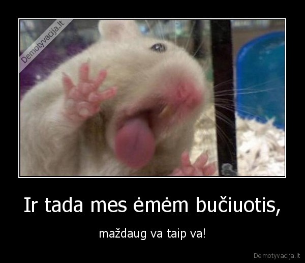 Ir tada mes ėmėm bučiuotis,