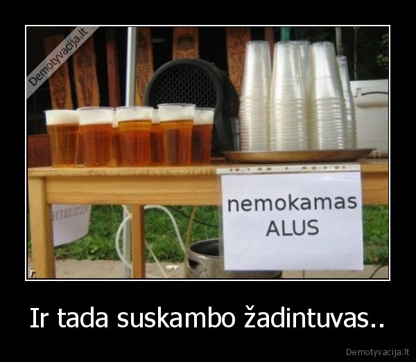 Ir tada suskambo žadintuvas..