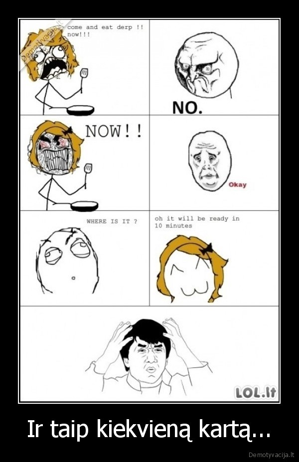 Ir taip kiekvieną kartą...