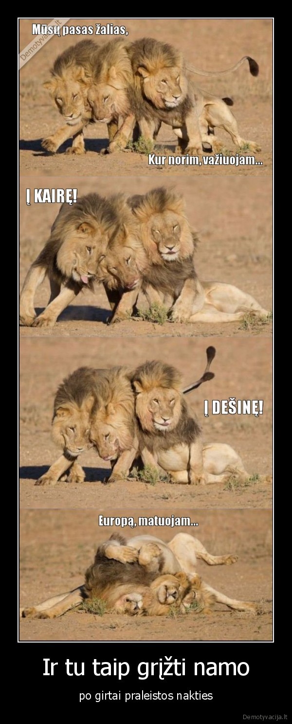 Ir tu taip grįžti namo