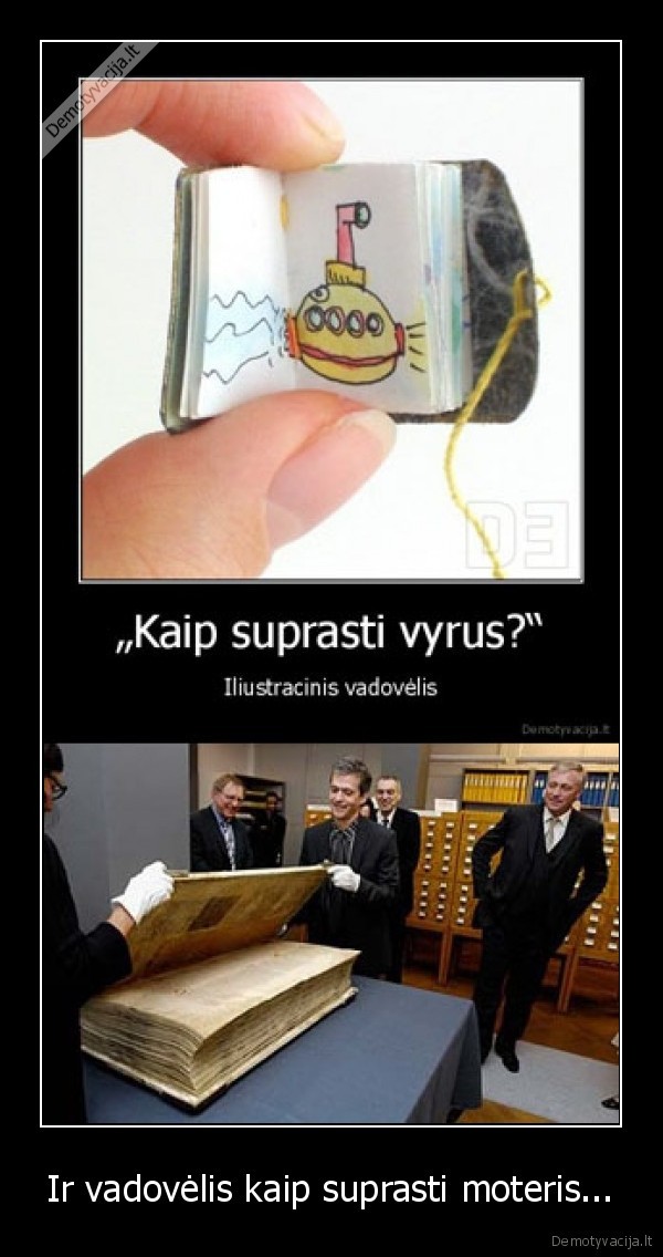 Ir vadovėlis kaip suprasti moteris...