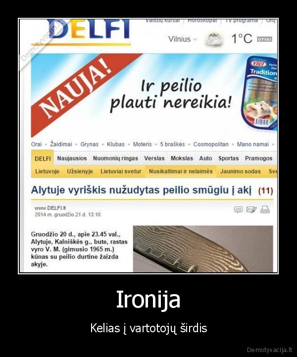 juodas, humoras,juokinga, reklama,peilio, reklama