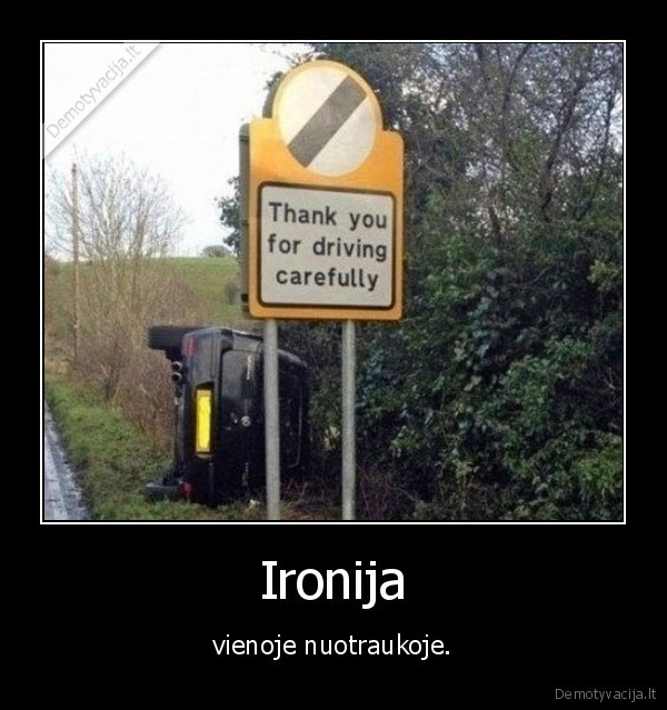 ironija,nuotrauka,avarija