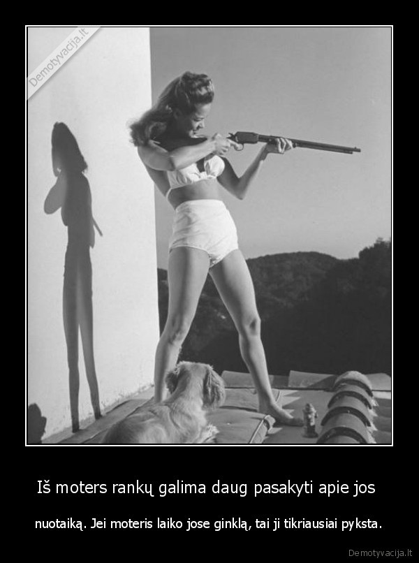moteris,nuotaika,pyktis,ginklas