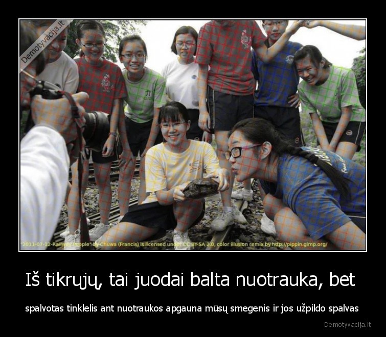 juodai,balta,iliuzija,spalvos