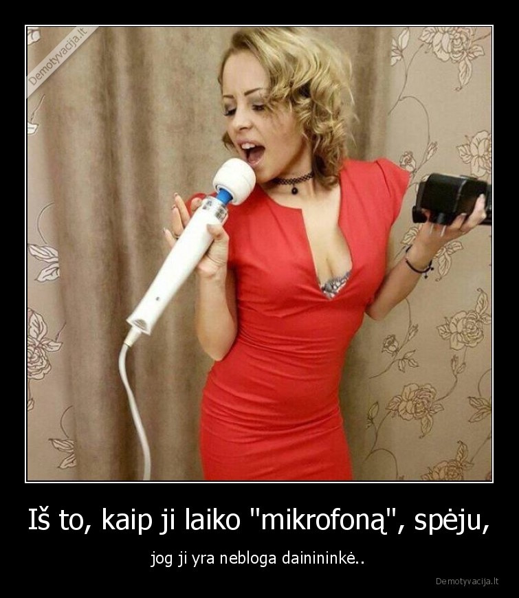 mikrofonas,dainininke