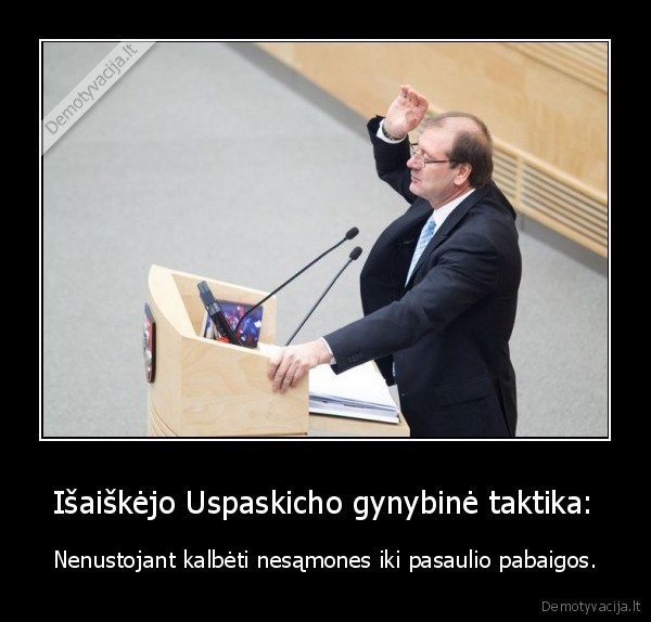 Išaiškėjo Uspaskicho gynybinė taktika:
