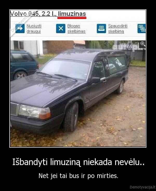 limuzinas,katafalkas