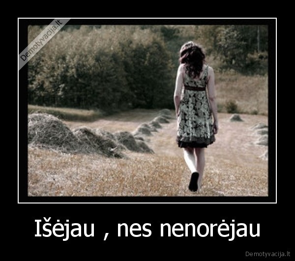 Išėjau , nes nenorėjau