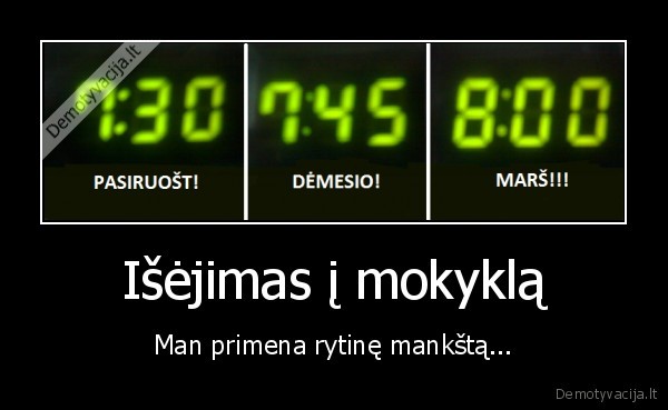 Išėjimas į mokyklą