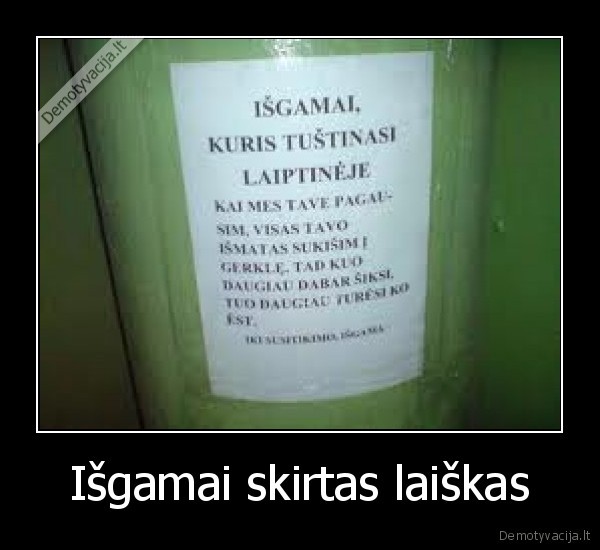 Išgamai skirtas laiškas