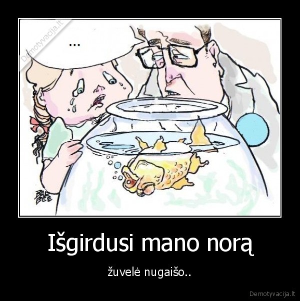 Išgirdusi mano norą