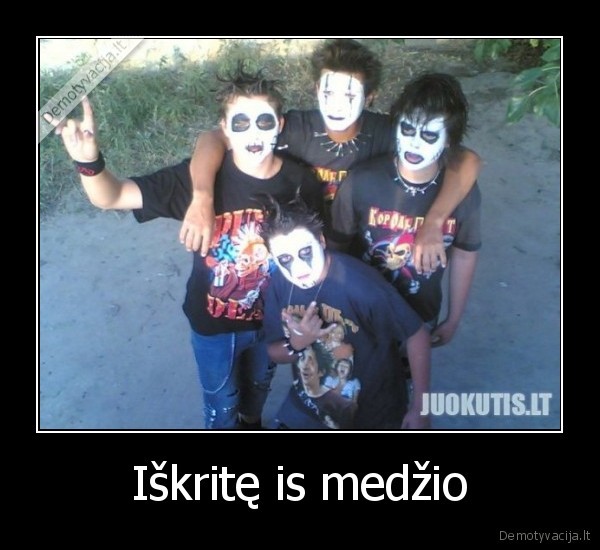 Iškritę is medžio