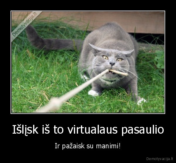 Išlįsk iš to virtualaus pasaulio