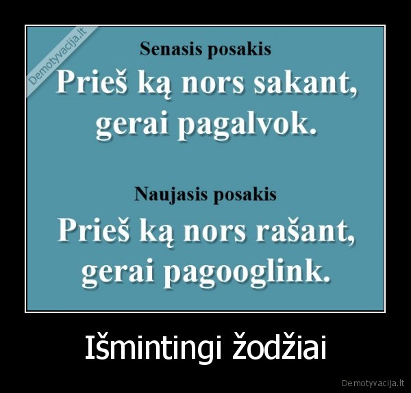 Išmintingi žodžiai