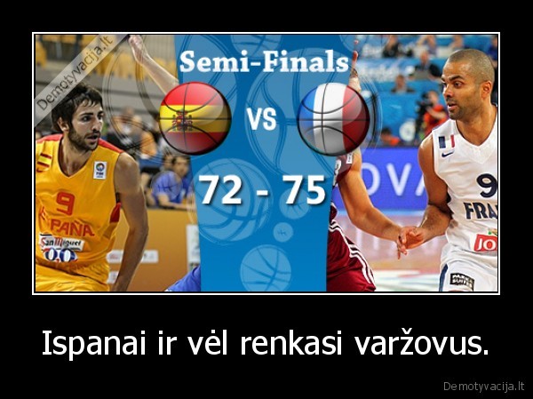 Ispanai ir vėl renkasi varžovus.
